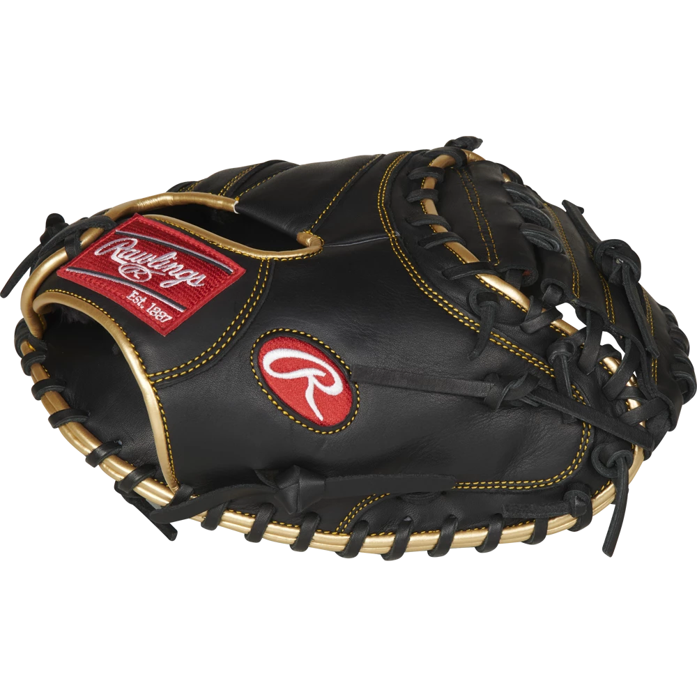 Rawlings R9 32.5" Baseball Catcher's Mitt: R9CM325BG - Image 4