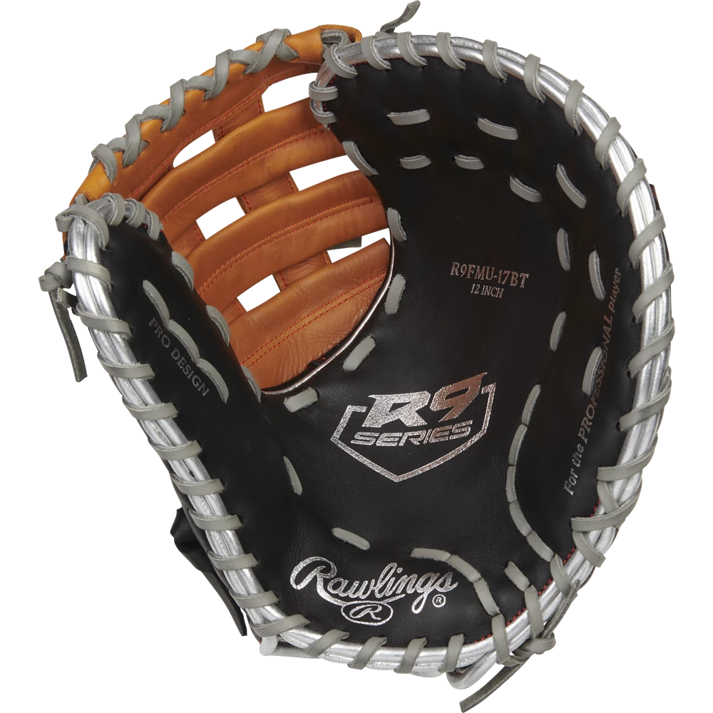 Rawlings R9 12" ContoUR Baseball First Base Mitt: R9FMU-17BT - Image 2