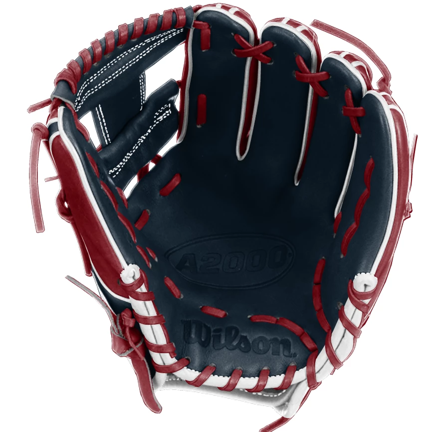 Wilson A2000 1786 11.5" Old Glory DSG Exclusive Baseball Glove: W22DSGOG115 - Image 2
