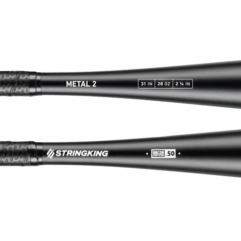 2022 StringKing Metal 2 -3 BBCOR Baseball Bat: SKMTL2BB - Image 3