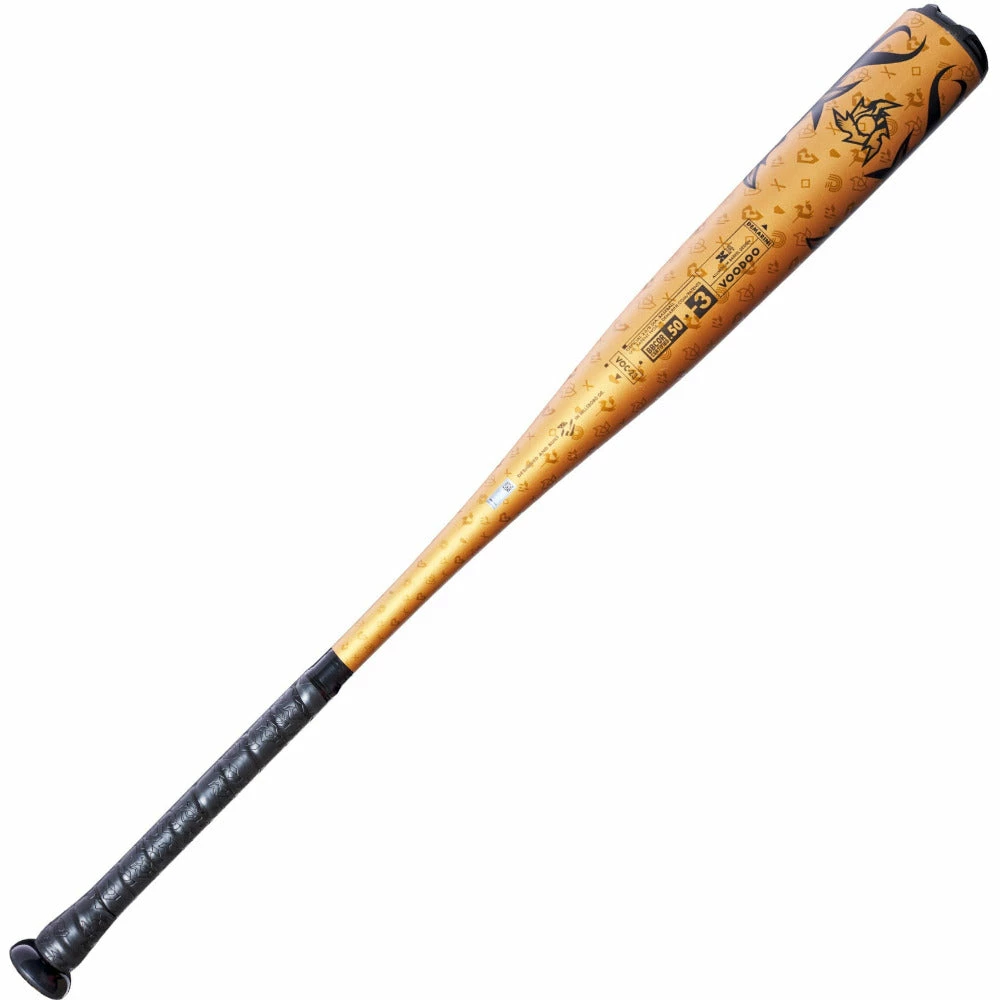 2023 DeMarini Voodoo One GOLD -3 BBCOR Baseball Bat: WBD2352010 - Image 2