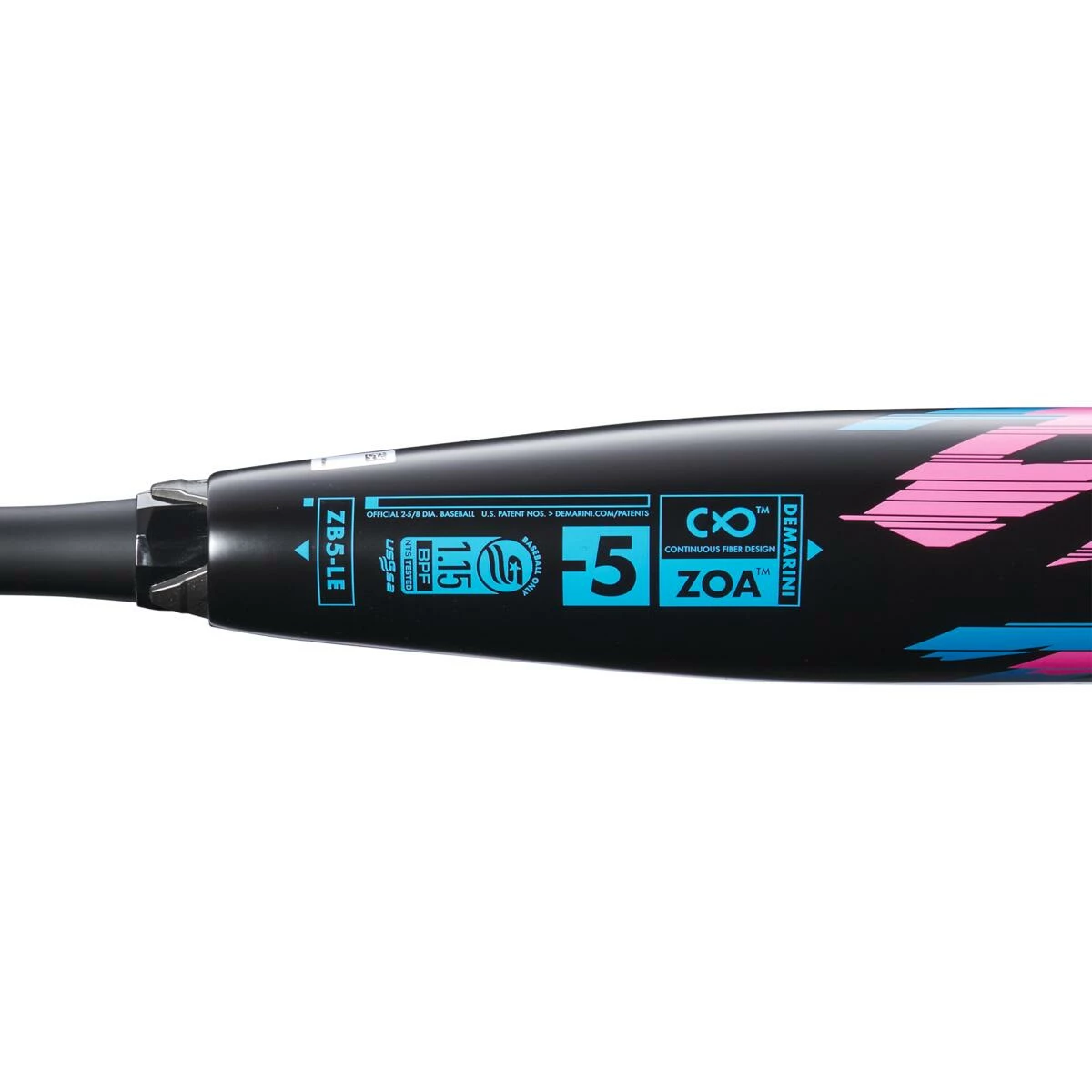 2023 DeMarini ZOA Glitch -5 (2 5/8") USSSA Baseball Bat: WBD2357010 - Image 5