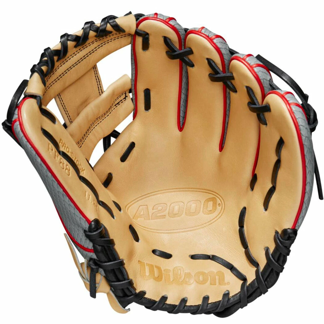 Wilson A2000 PF88SS 11.25" SuperSnakeSkin Baseball Glove: WBW1009811125 - Image 2