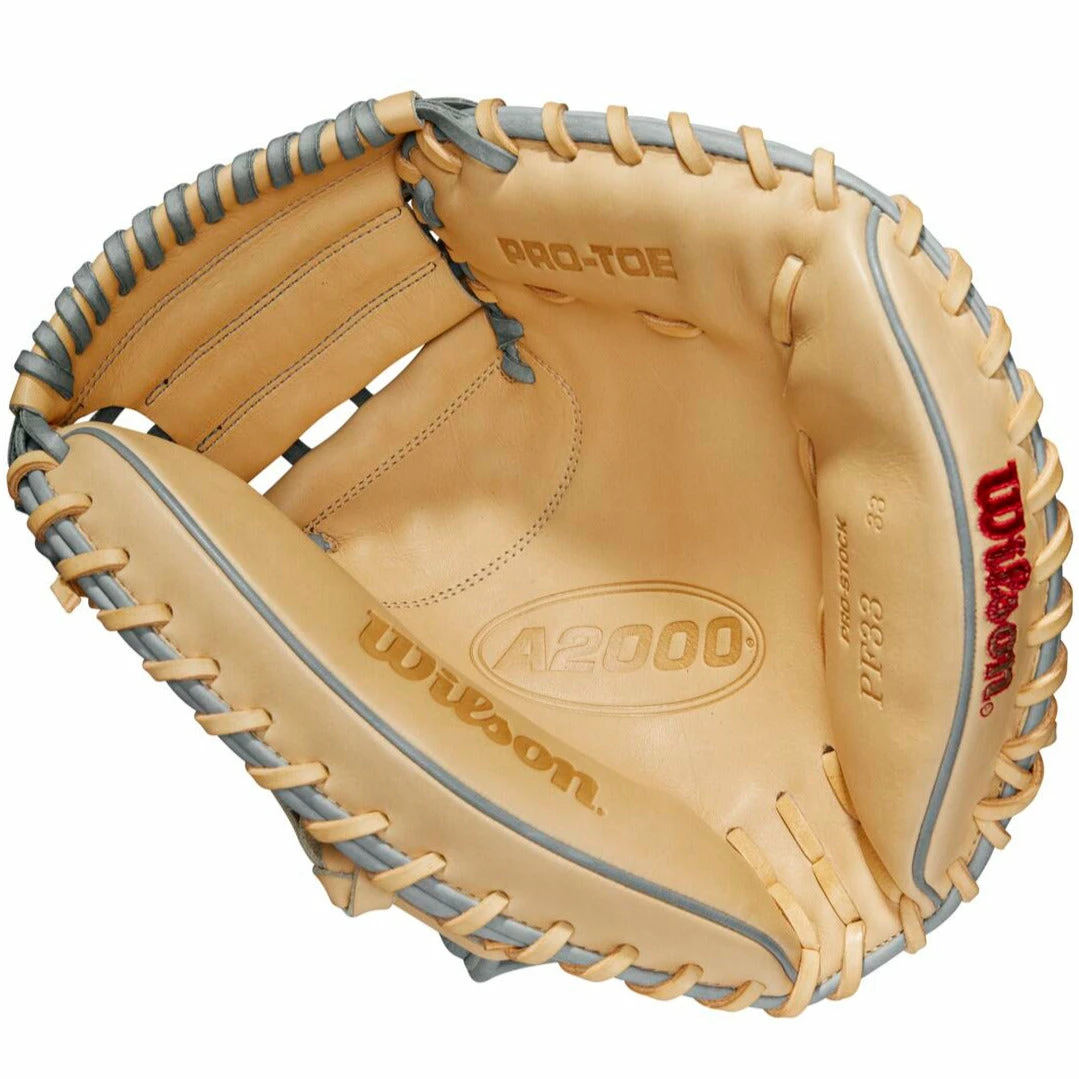 Wilson A2000 PF33SS 33" SuperSkin Baseball Catcher's Mitt: WBW10098433 - Image 2