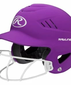Rawlings Rawling Coolflo Matte Batting Helmet - One Size Fits Most - Neon Purple